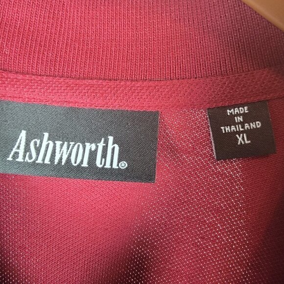 Ashworth Alabama Crimson Tide 100% Cotton Polo Shirt Maroon Size XL - Picture 8 of 9